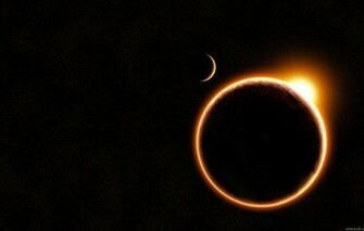 Wallpaper Planet The Sun Eclipse Space