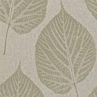 Grey Silver Leaf Momentum Harlequin Wallpaper