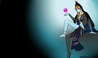 Art Zelda Twilight Princess Midna Widescreen Wallpaper