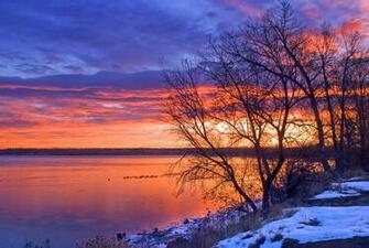 Winter Sunrise Wallpaper