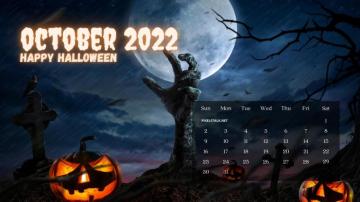 October Calendar HD Background Net