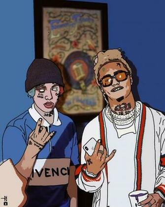 Lil Xan And Pump In Rapper Art