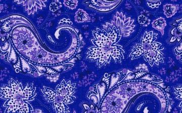 Blue Paisley Wallpaper By