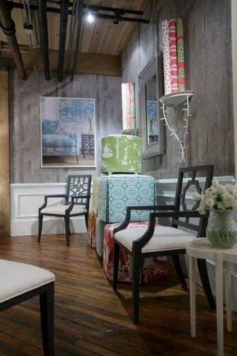 Eastwood Wallpaper In Grey Savoy Chair With Arms And Beekman