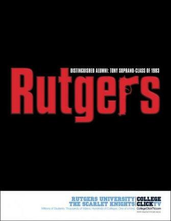 Black Rutgers Logo For
