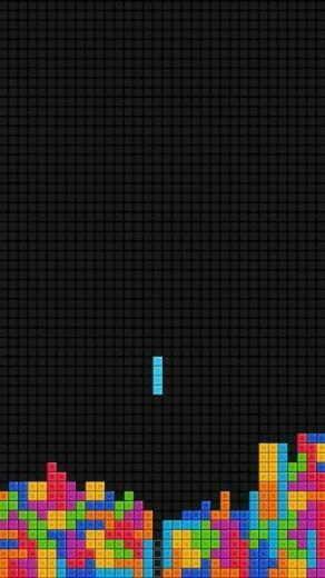 Portrait Display Video Games Vintage Retro Tetris