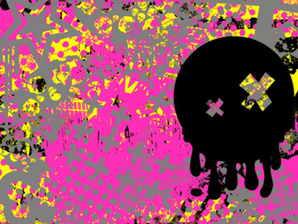Pink And Yellow Wallpaper By Ghoulskout