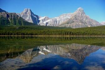 Wallpaper Banff National Park Alberta Lake Mountains Desktop