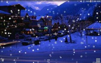 Snow Night City Live Wallpaper Android Apps On Google Play