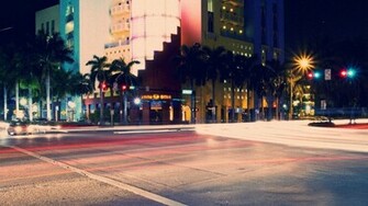 South Beach At Night Wallpaper