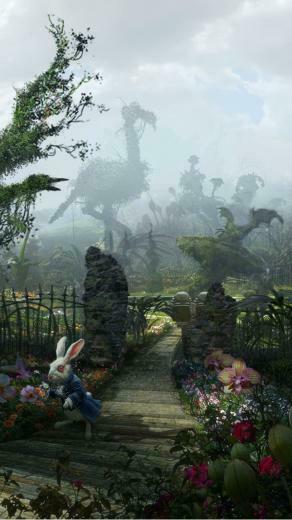 Alice In Wonderland 3wallpaper iPhone Parallax Les Wallpaper
