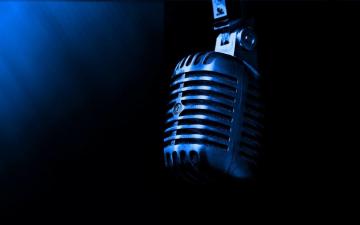 Blue Microphone Wallpaper Top Background