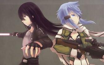 Sinon Kirito Sword Art Online Gun Gale Anime HD