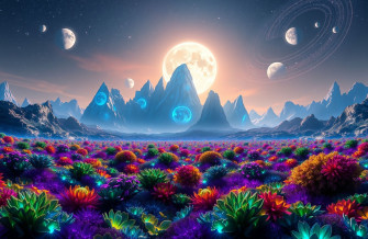 Alien Planet Landscapes Wallpaper