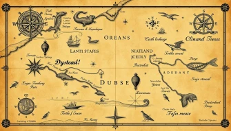 Antique Nautical Map Wallpaper