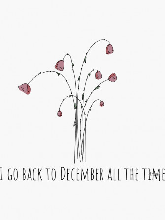 Back To December By Taylor Swift Sticker Fran