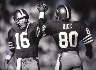 Joe Montana Jerry Rice Reflect On Stick Sfgate