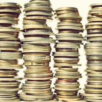 HD Four Coin Stacks Wallpaper