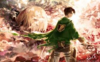 The Female Titan Annie Leonhard Levi Rivaille Attack On Shingeki