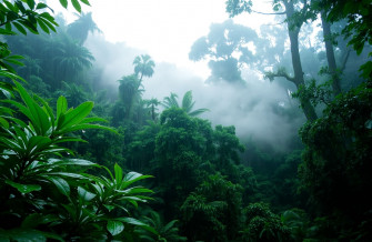 Rainy Forest Wallpaper