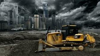 Caterpillar D7e Bulldozer Car City Cloud Gray
