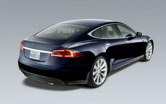 Tesla Model S Rear Desktop Wallpaper