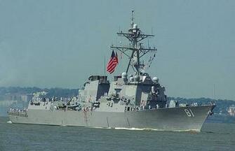 Wallpaper Us Navy Guided Missile Destroyer Uss