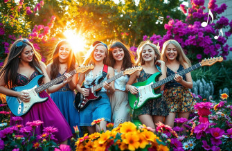 Guitar Girls Wallpaper