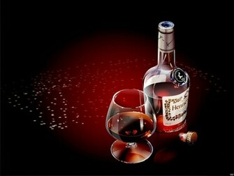 Wine Bottle And Cigar Wallpaper
