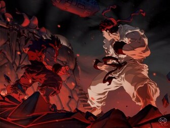 Vs Akuma Wallpaper Ryu Myspace Background