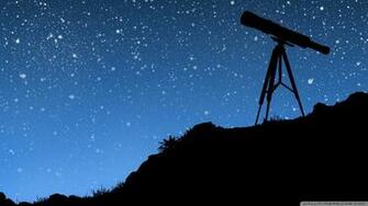 Cartoon Telescope Wallpaper