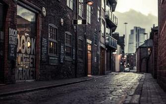 Wallpaper City Street House Sidewalk HD