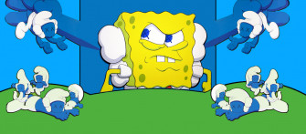 Kaws Remix Killer Spongebob By Bradjolly