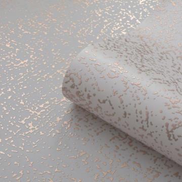 Muriva Stella Speckle Effect Grey Rose Gold Metallic Wallpaper