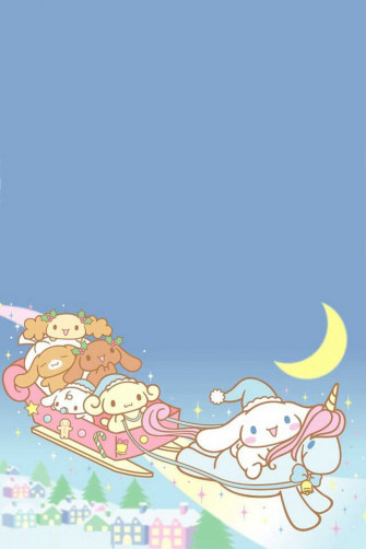 Cinnamonroll And Cinnamangels On A Sleigh Garabatos Lindos