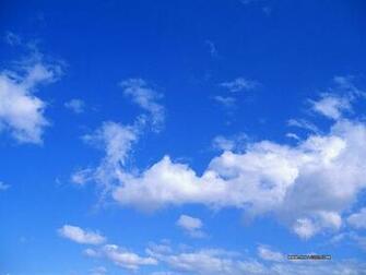 White Cloud Blue Sky Wallpaper