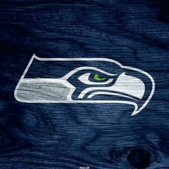Seattle Seahawks Blue Weathered Wood Wallpaper For Apple iPad