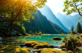Mountain Spring Wallpaper