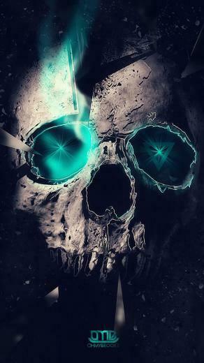 Skull Smoke iPhone Wallpaper