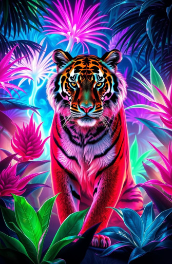 Neon Animal Wallpaper