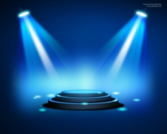 Background Entertainment Dark Stage Blue Lighting