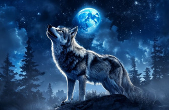 Howling Wolf Wallpaper