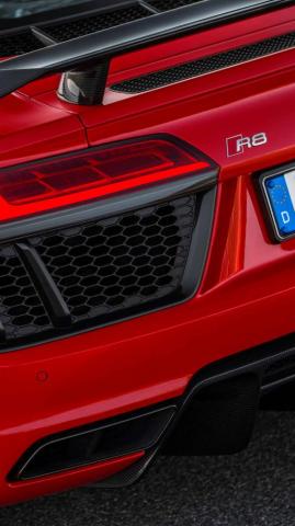 Audi V10 Engine Car R8 Plus Rear