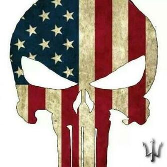 American Flag Punisher Skull Wallpaper Chris Kyle Forged