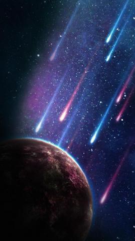 Starfall Galaxy Wallpaper Rain Digital Art Photography