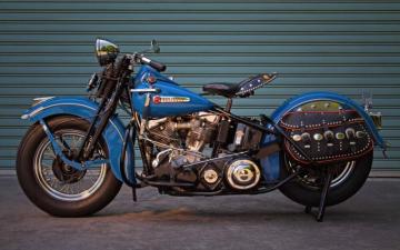 Wallpaper Harley Davidson Fl Panhead Side