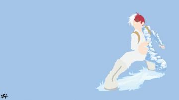 Shoto Todoroki Bnha Minimalist Wallpaper By Slezzy7