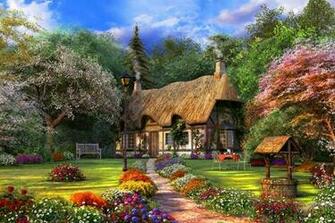 Cottage Painting Desktop Laptop Ed In Category