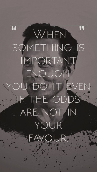 Whipped Up An Elon Musk Wallpaper With One Of His Famous Quotes