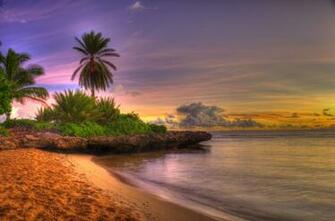 Beautiful Beach Sunset Wallpaper